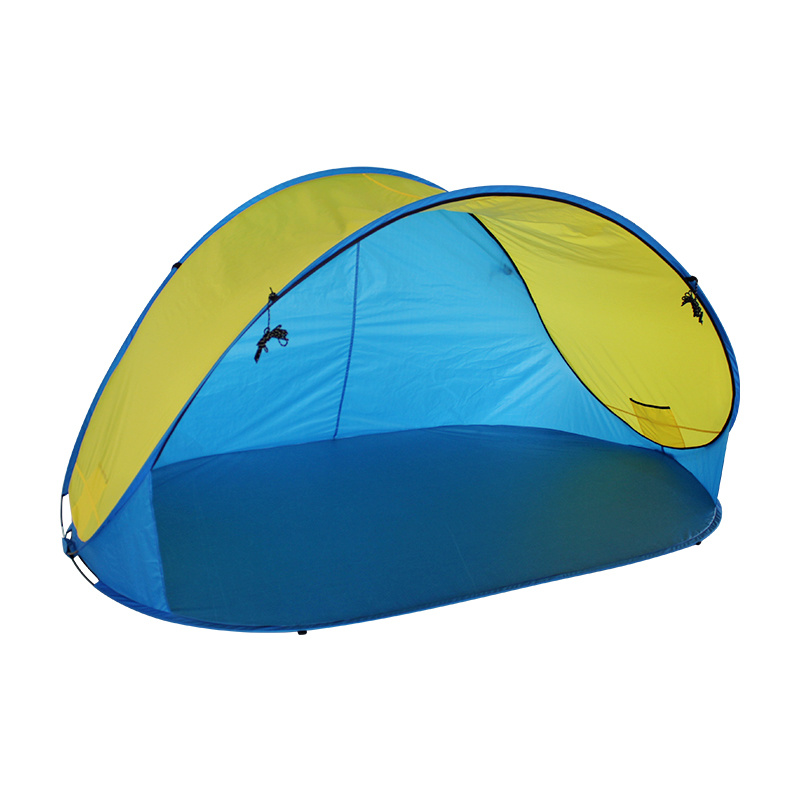 Automatically build a beach park tent