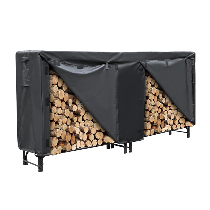 Black Firewood Cover