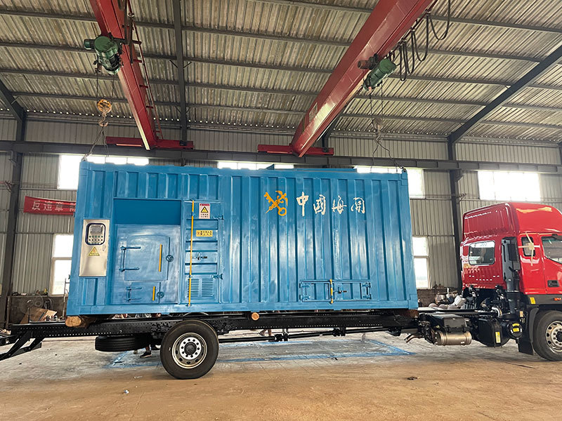 Container type waste incinerator