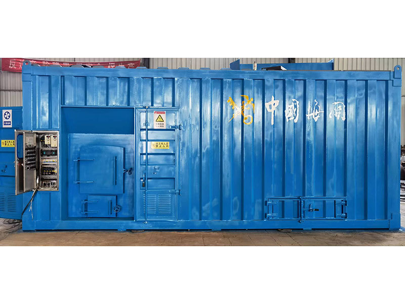 Container type waste incinerator