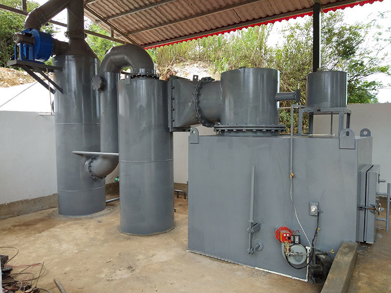 Commercial garbage incinerator