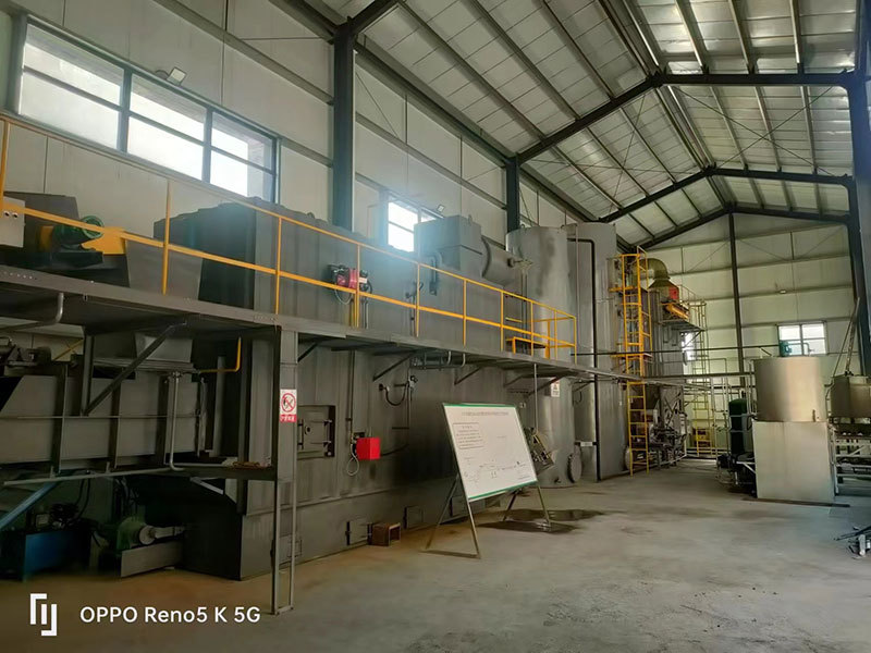 Large fixed garbage incinerator