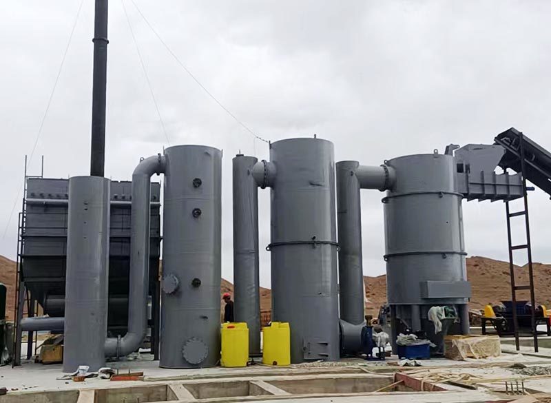 Large fixed garbage incinerator