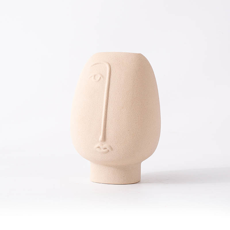 Sand Glazed Figure Vase