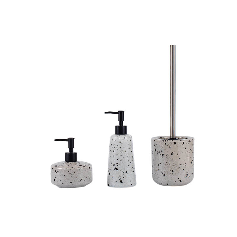 Liquid bottle toilet brush