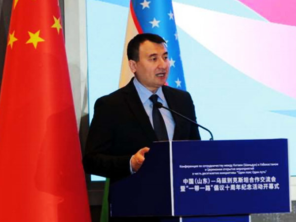 董事长田金亮出席中国（山东）—乌兹 别克斯坦合作交流会暨“一带一路”倡 议十周年纪念活动