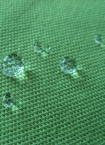 Three anti-decontamination fabrics