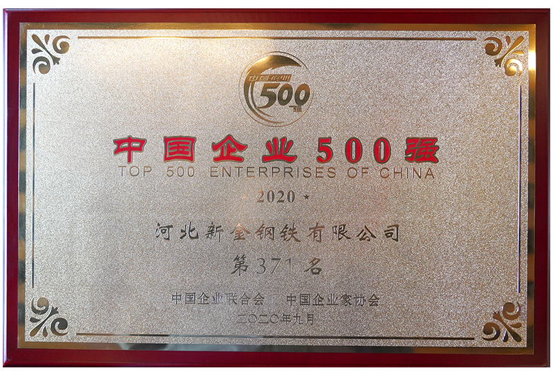 Top 500 Private Enterprises Made in China (371st)