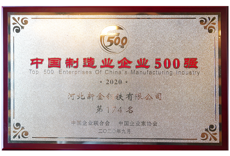 中国制造民营企业500强（第174名）