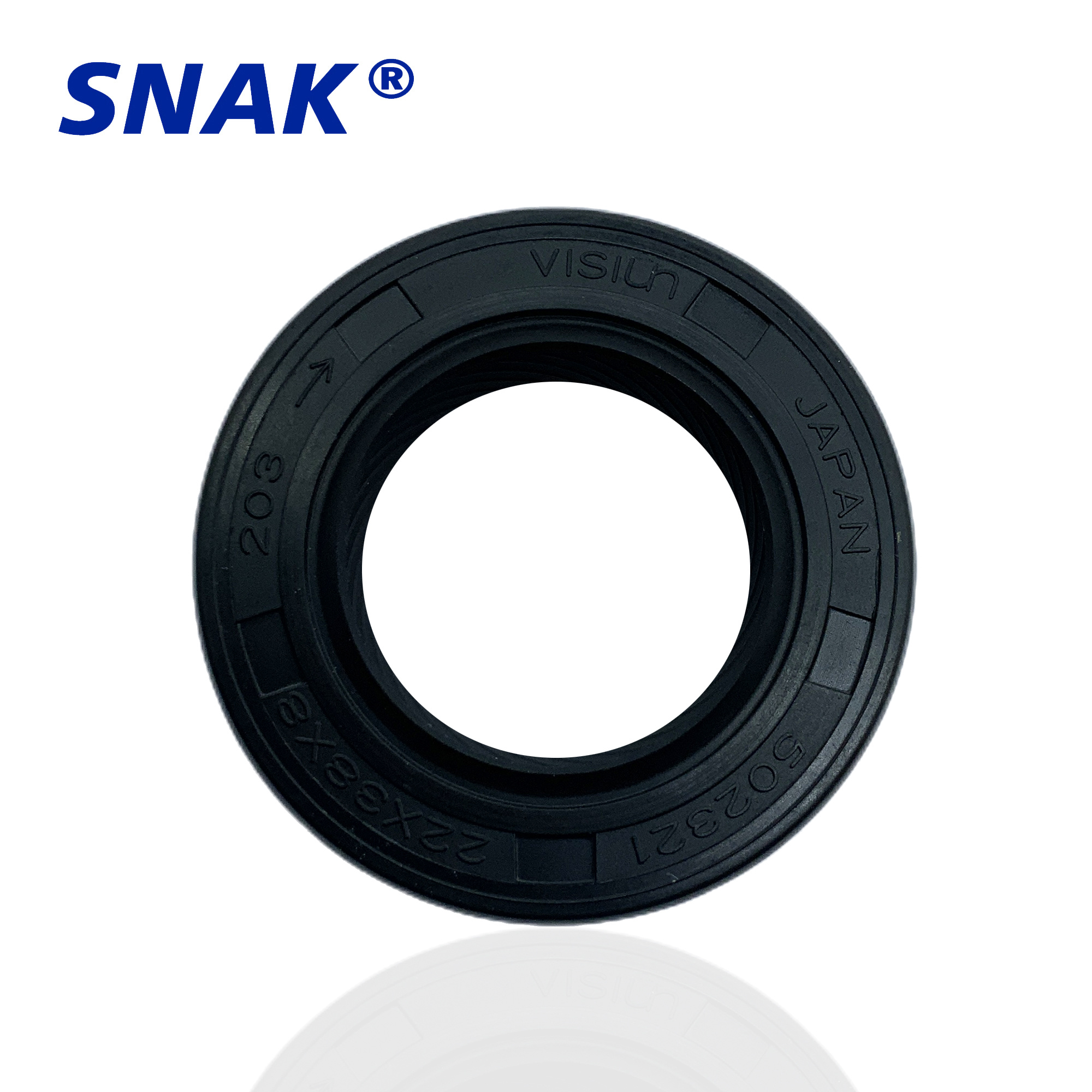 SNAK Factory Japan Visiun Standard For KIA PRIDE Car Oil Seal 22*38*8 502321 203 Black NBR ACM Rubber Automobile Oil Seal