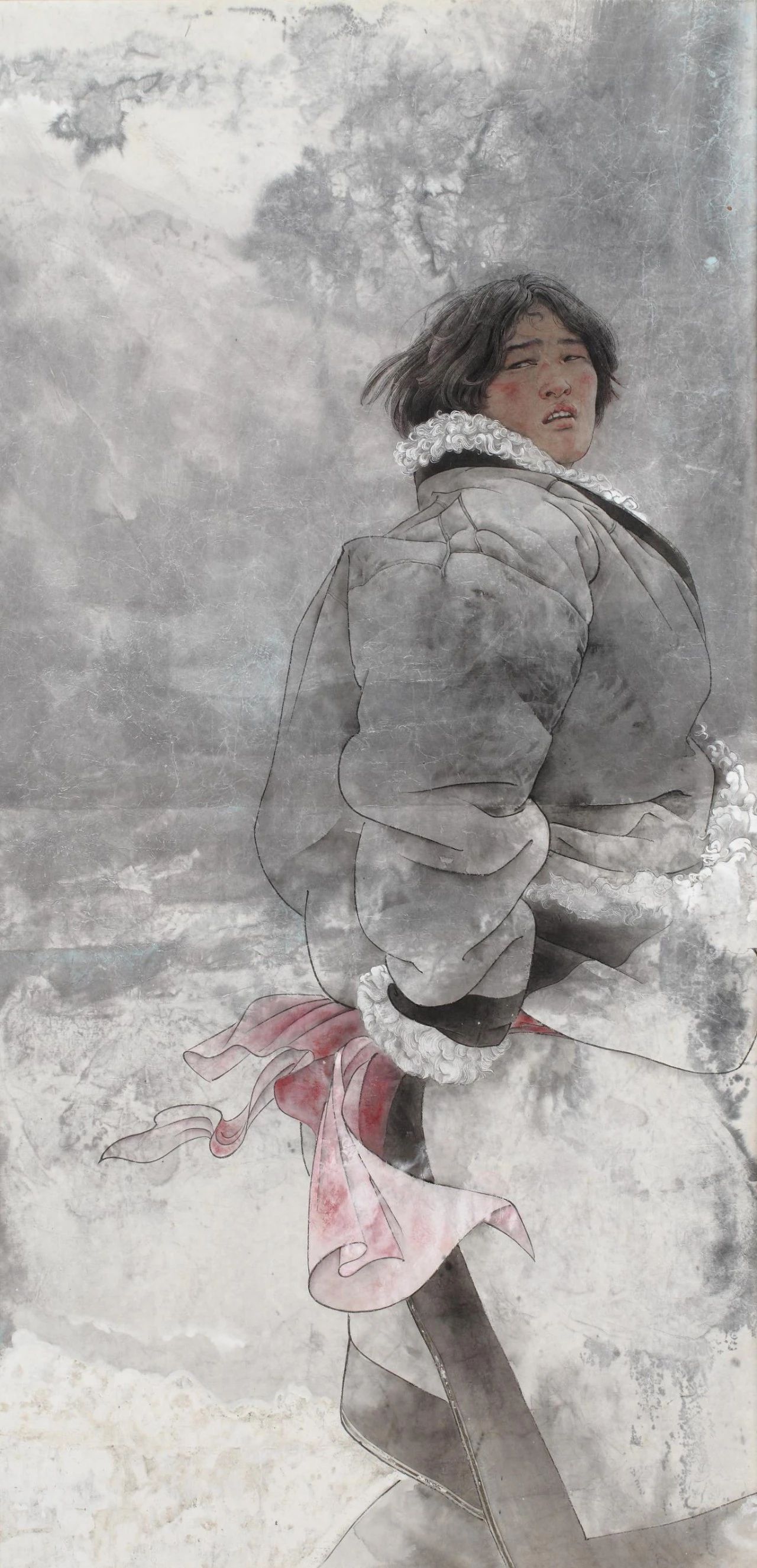 11.《吹雪》 于理 136cmx68cm 中國畫 2008年(1).jpg