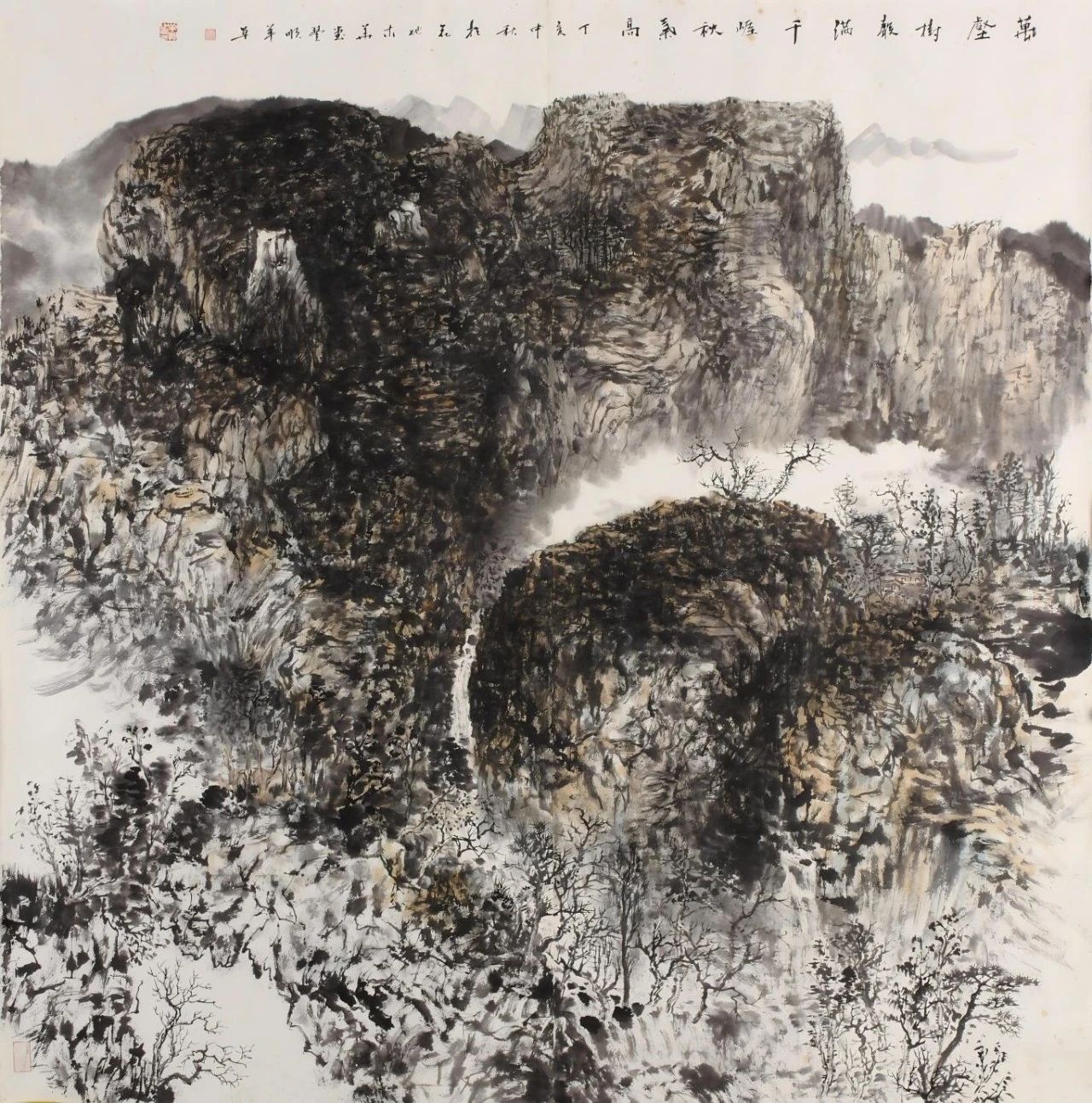 1.《萬壑樹聲滿》 羊草 136cmx136cm 中國畫 2007年(1).jpg