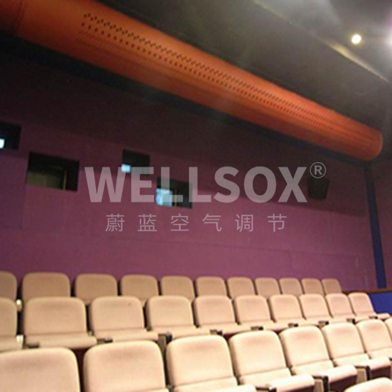 Fabric air ducts in theaters