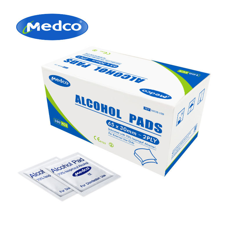 Medical Disposable 70% Isopropyl Nonwoven Alcohol Swabs Alcohol Pads