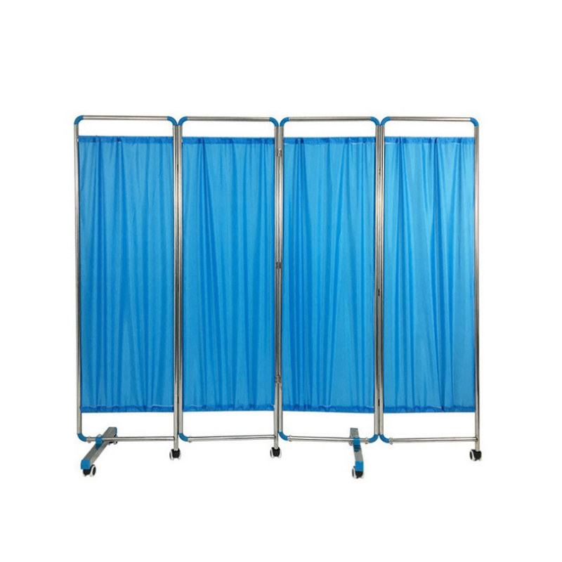 High Quality Medical clinic hospital partition curtain Folding Screen medical Ward Bed patient Screen