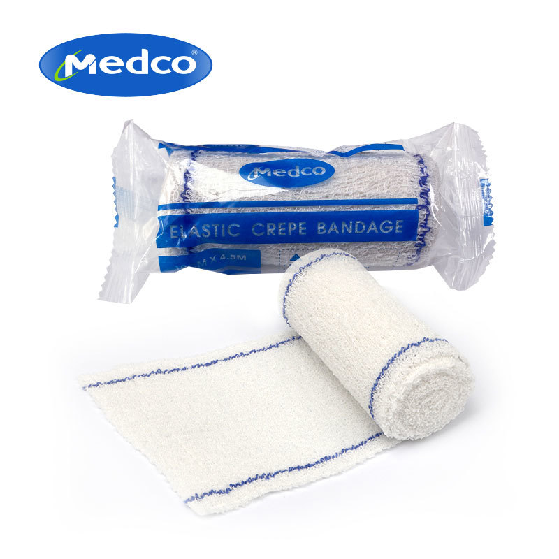 High Quality Factory Supply Customized Dimension Medical Accessories Bleached Elastic Crepe Bandage