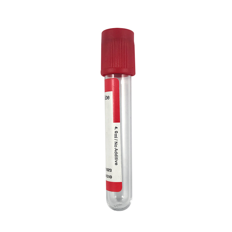 MK09-500R High Quality Disposable Medical Safety Test Tube Vacuum Blood Collection Tube Plain Tube no Additive (PET & Glass)