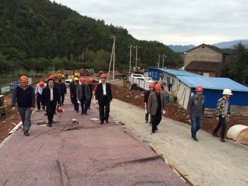 西藏自治區(qū)水利廳調(diào)研遠安縣付家河水庫工程建設(shè)