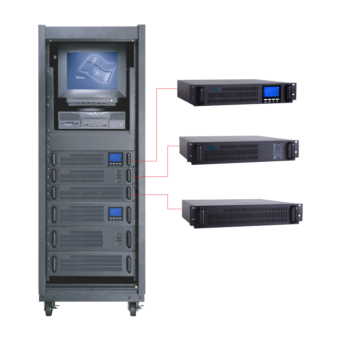 What is the role of the High Frequency Rack mout Online UPS