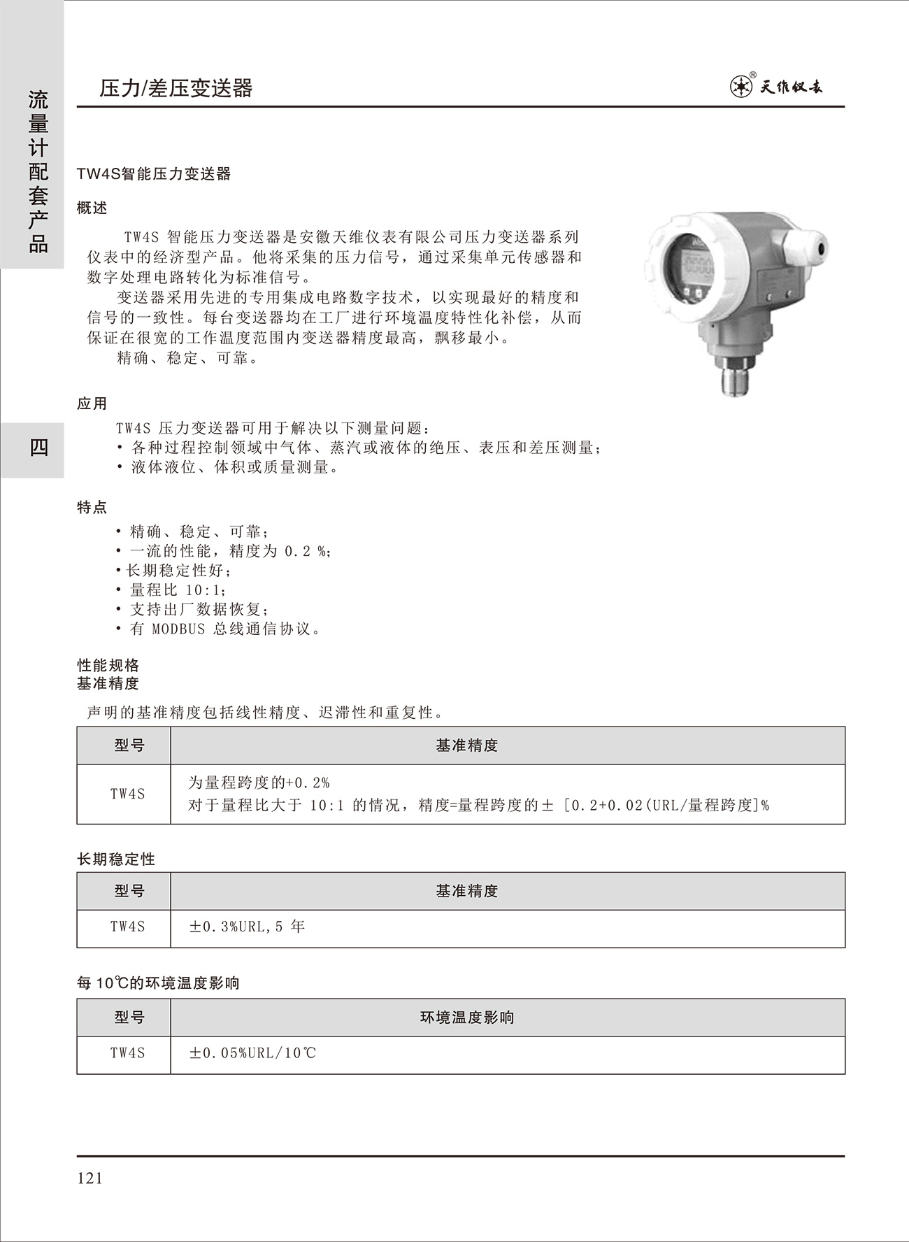 TW4S智能差压变送器