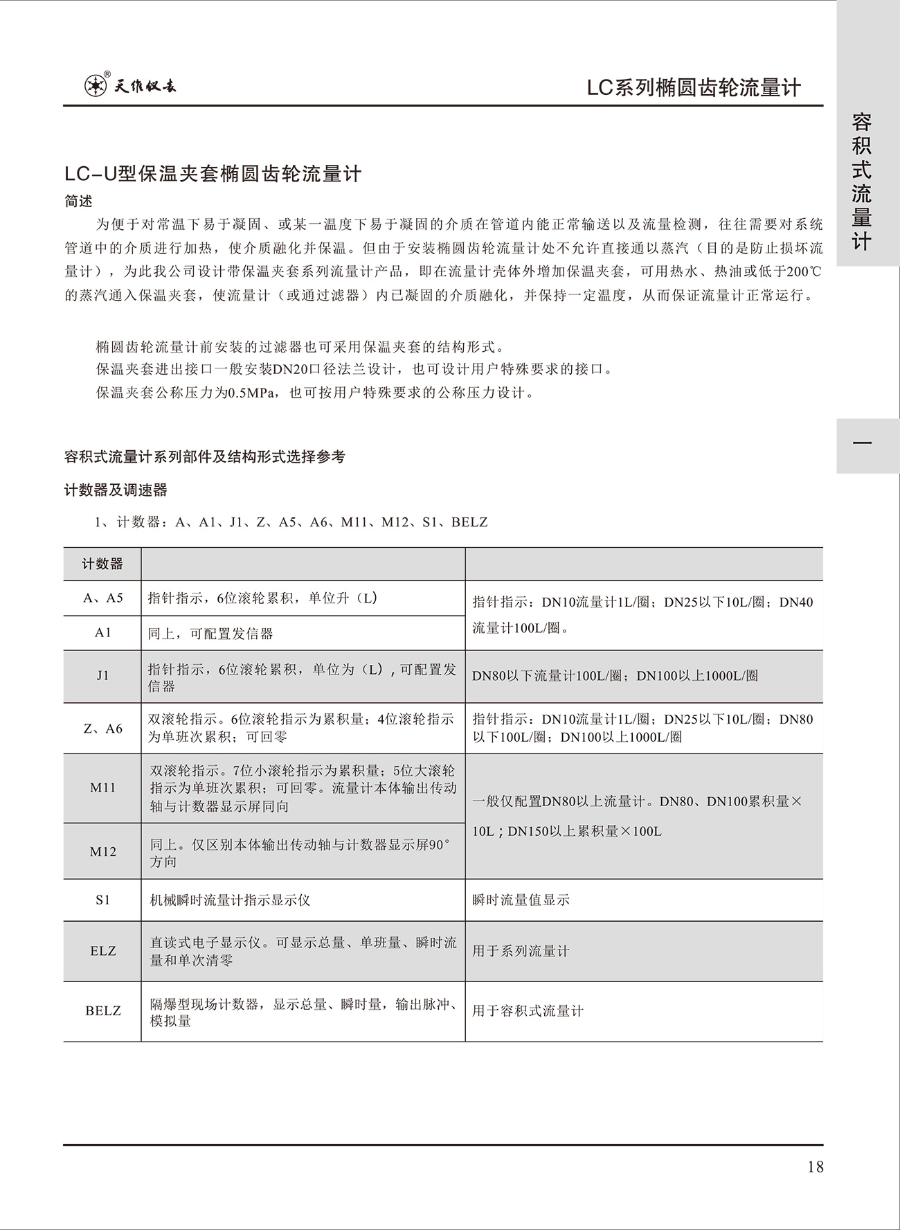 LC系列椭圆齿轮流量计