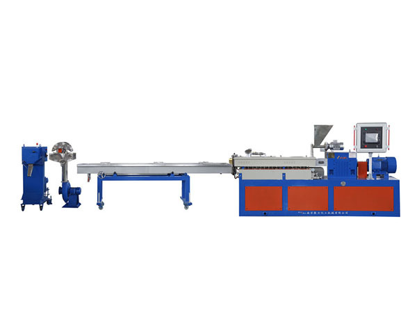 Twin-screw extrusion granulator water-cooled strand cutting