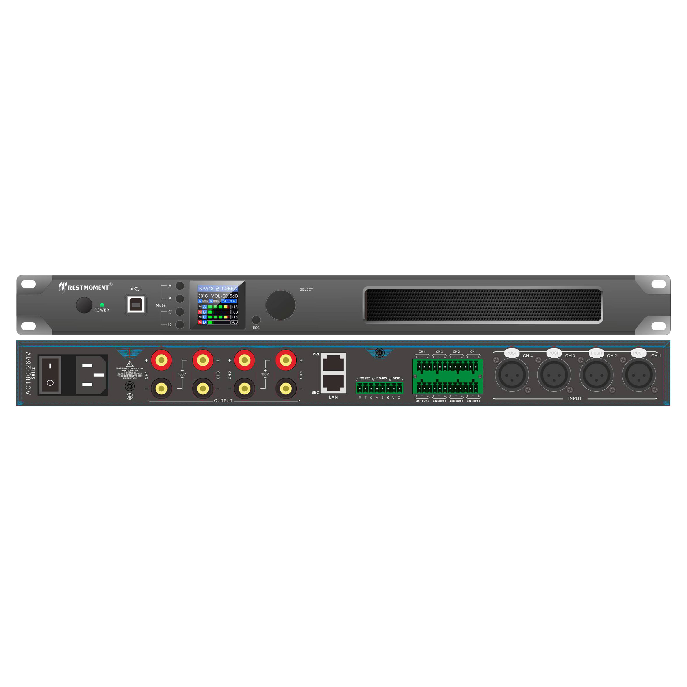 Network digital amplifier RX-KS4300/RX-KSD4300