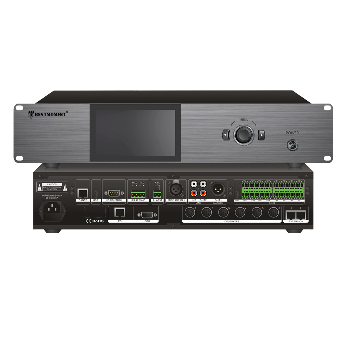 Full digital dual channel conference controller RX-V4.6