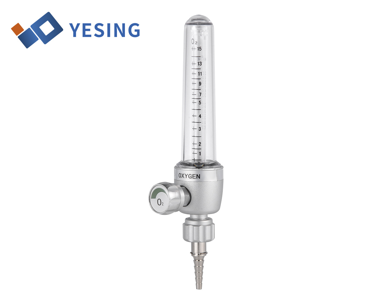 Oxygen therapy using an oxygen flow meter