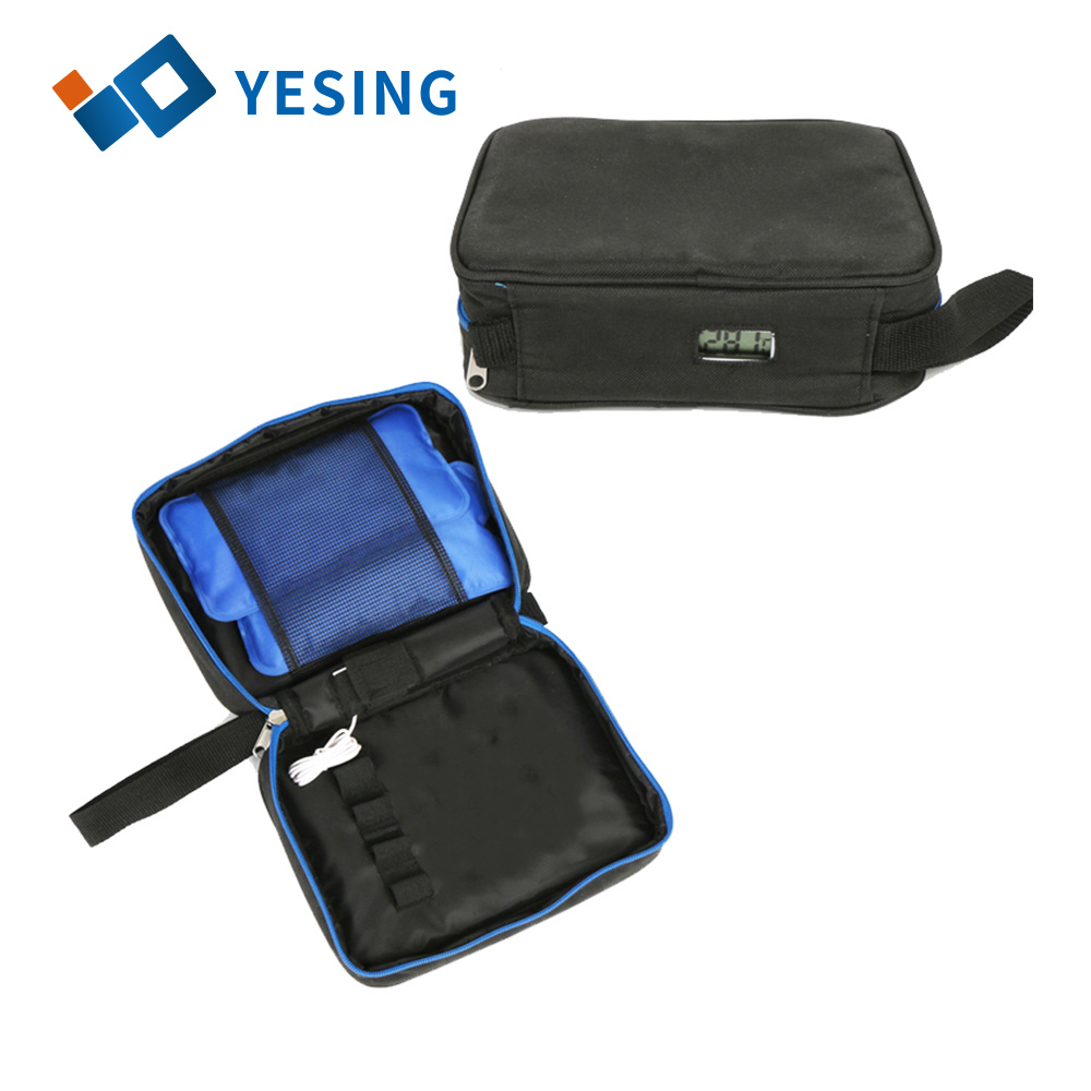 Yesing Supplier Insulin Cooler Case with 1 Nylon Ice Pack for Insulin Pen Medical Cooling Case with Temperature Display for Diabetics