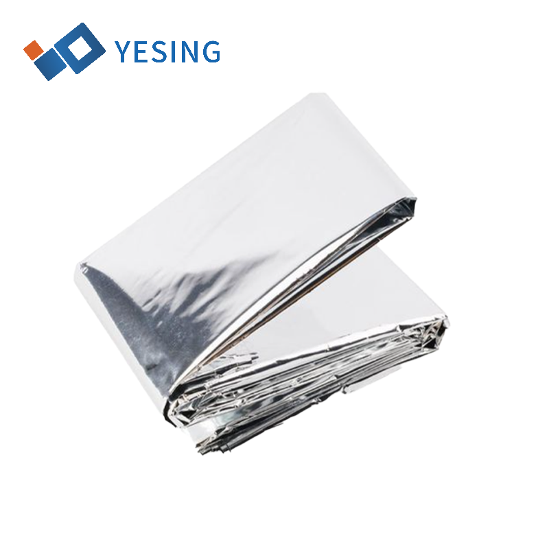 Emergency Blanket Silver Gold Mylar Thermal Waterproof Blankets for First Aid Kits, Natural Disasters Equipment, Retain Body Heat