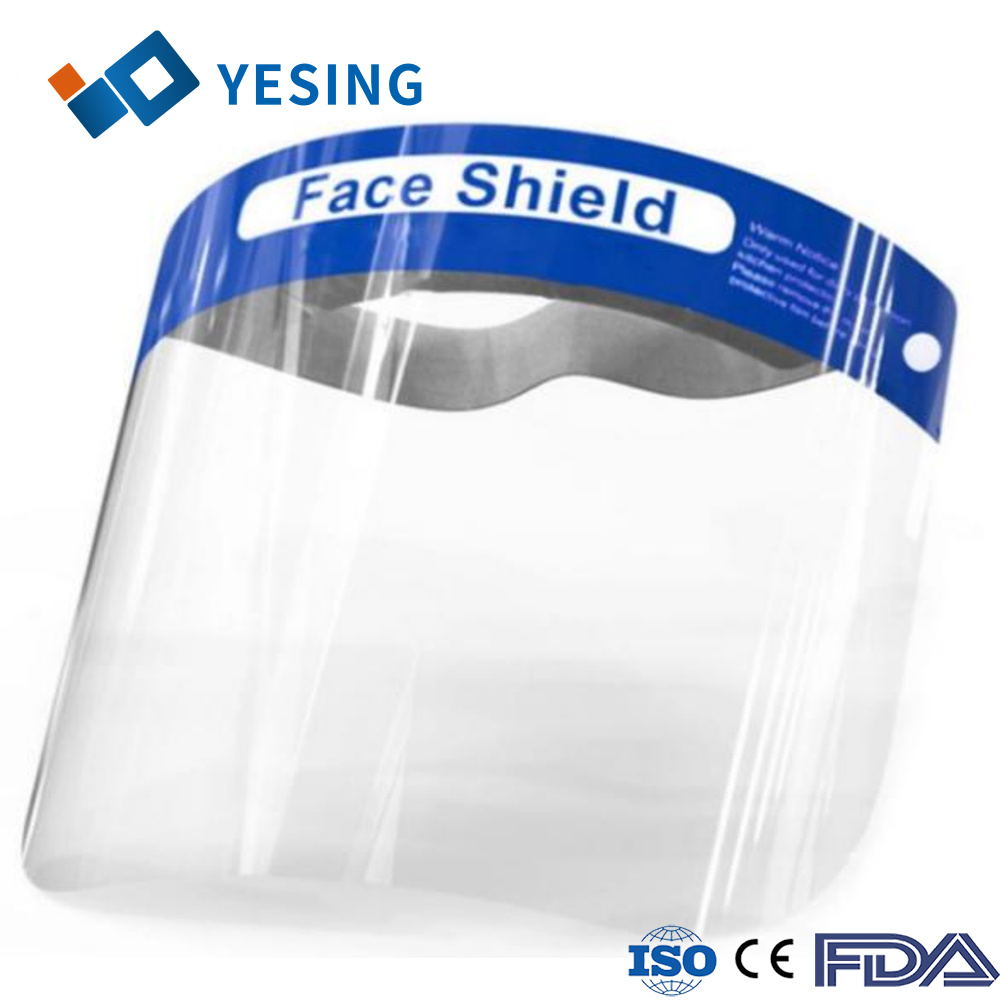 Yesing fournisseur bouclier médical bouclier anti-brouillard Protection légère du visage avec visière claire