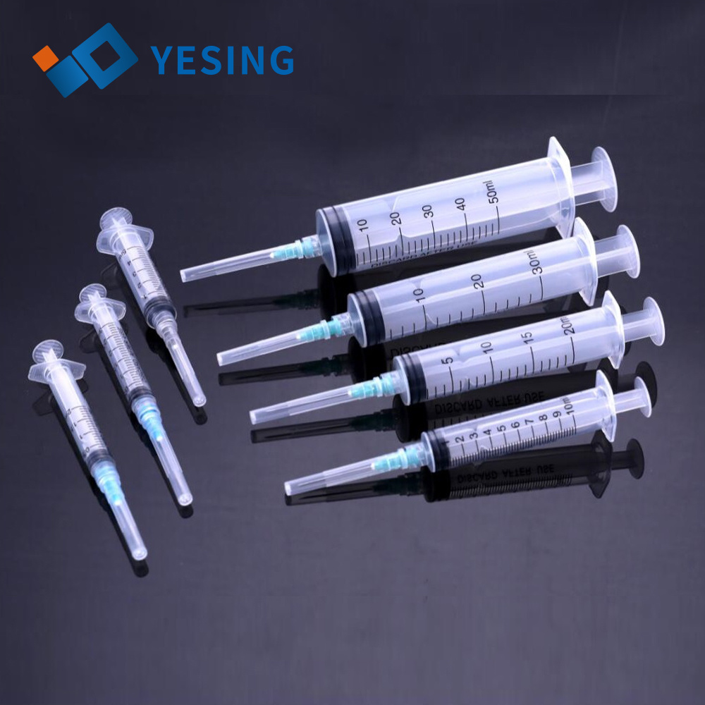 Seringue Luer jetable sans Injection d’aiguille seringue médicale 1ml 2ml 3ml 4ml 5ml 6ml 10ml 20ml 50ml 60ml