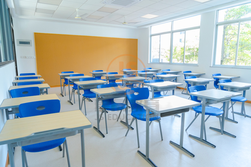 建晟家具合作项目——厦门协和双语学校课桌椅实验室桌椅案例