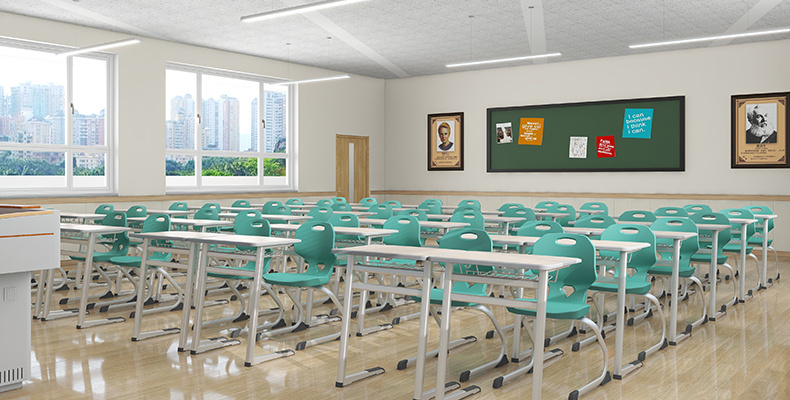 耐用与风格兼具，定制学校教室课桌椅：创造舒适学习空间