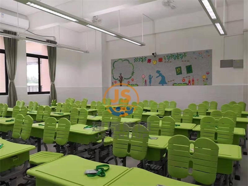 建晟家具合作项目——广州开元学校插拔直杆式升降课桌椅案例