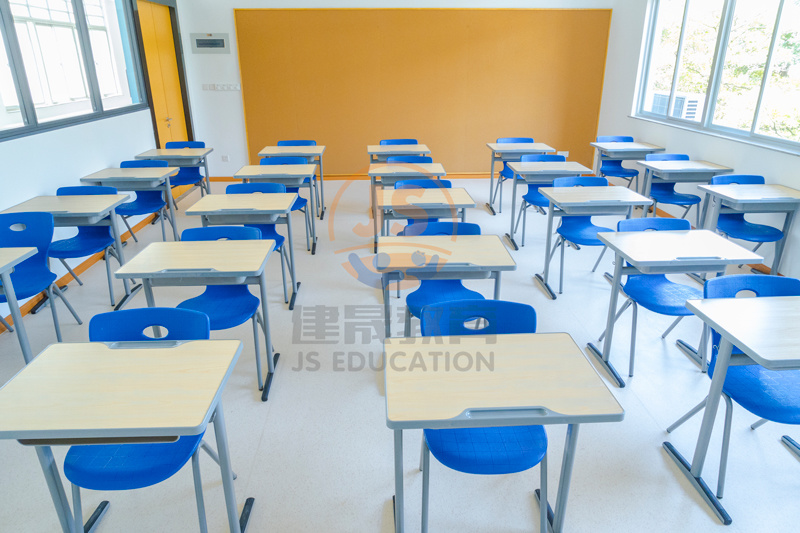 建晟家具合作项目——厦门协和双语学校课桌椅实验室桌椅案例