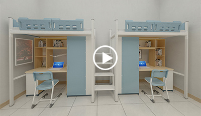建晟学校公寓床3D效果图VR全景