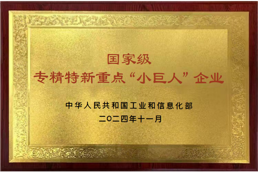 國(guó)家級(jí)專精特新重點(diǎn)“小巨人”企業(yè) 國(guó)家級(jí)專精特新重點(diǎn)“小巨人”企業(yè)