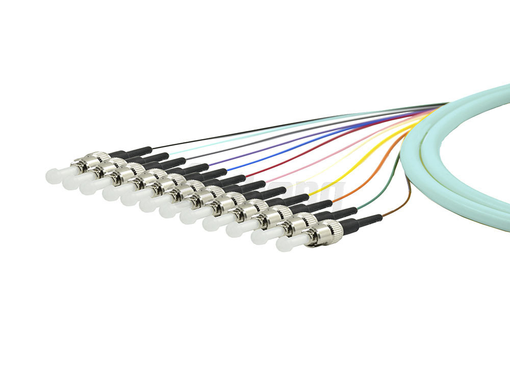 ST12芯多模OM3束状光纤尾纤