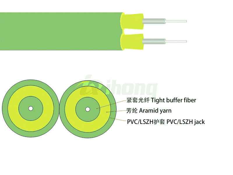 LC-ST 多模OM5双芯室内光纤跳线