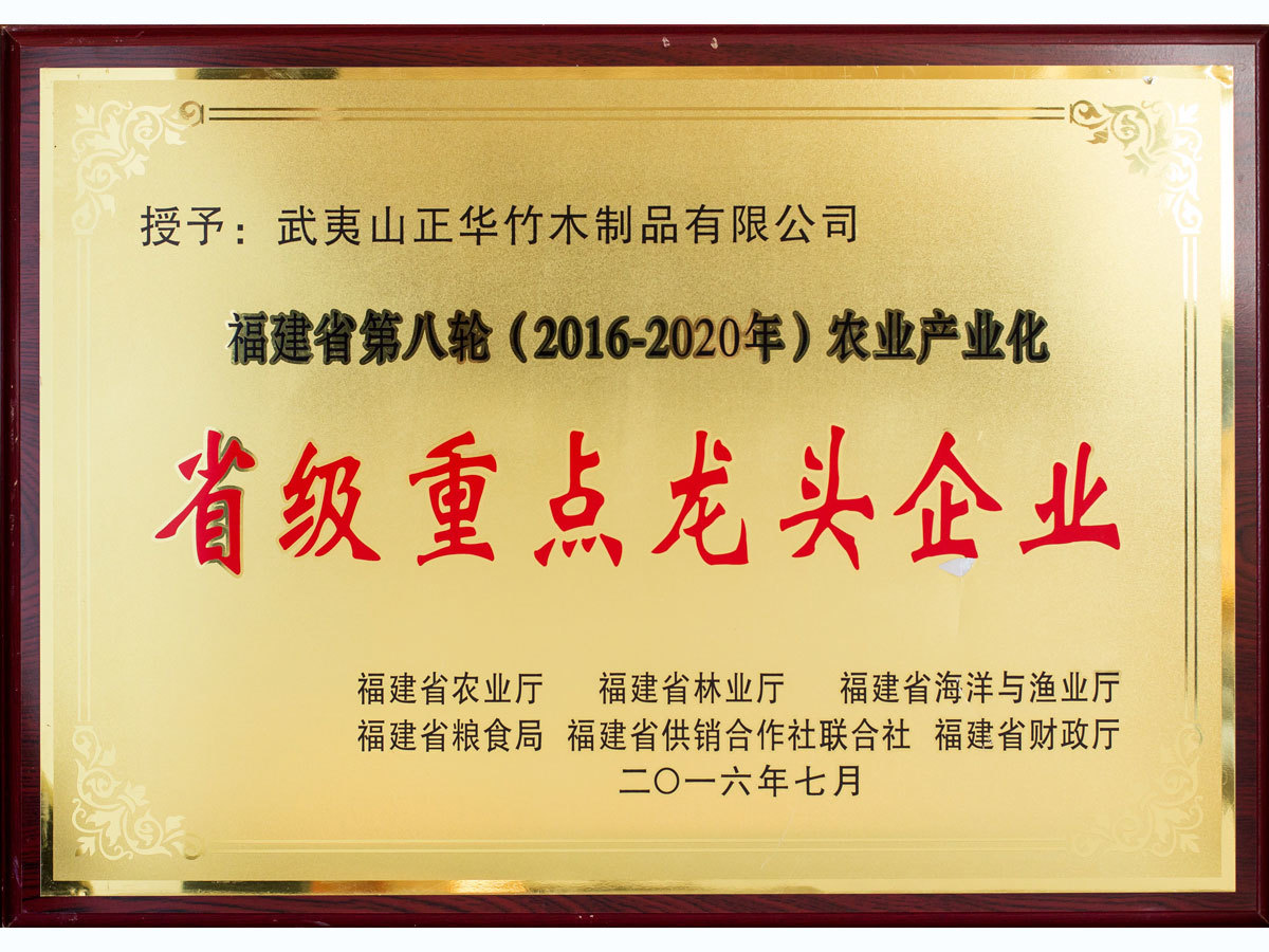 2016-2020 Fujian Provincial Key Leading Enterprises