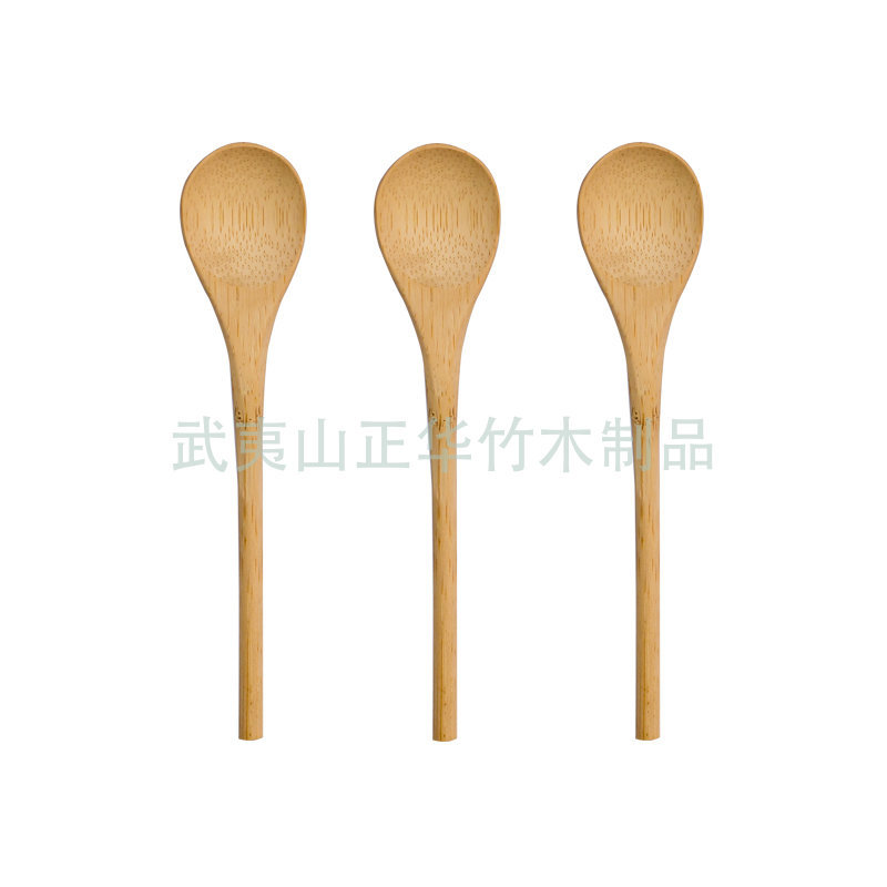 Round Handle Bamboo Spoon 155mm