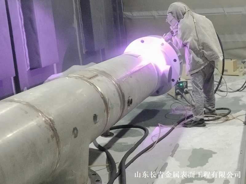 火炬筒體電弧噴涂