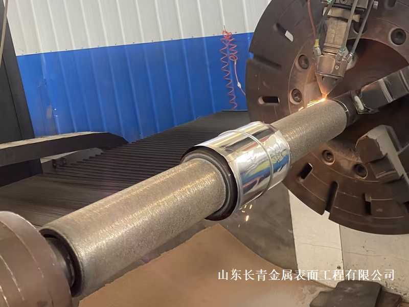 長青金屬熱噴涂公司對柱塞桿激光熔覆修復