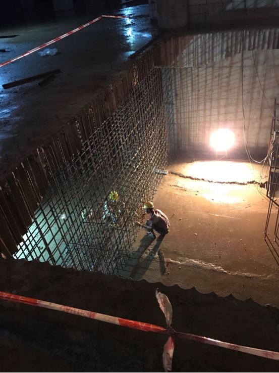 广州金融城AT090908地块项目地下室结构加固工程