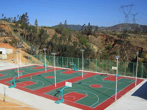 云南省國土資源學院陽宗海校區塑膠籃球場工程