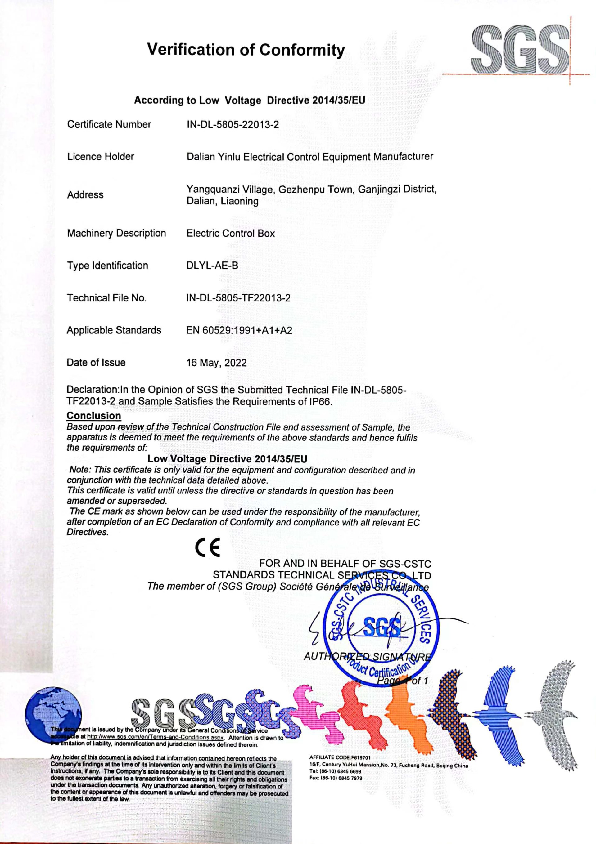 CE certification