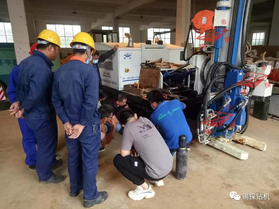 江苏锡探QY-100L型钻机担当湖北地质调查院 重点行业企业用地调查实训机型
