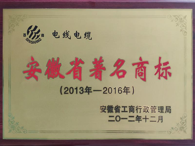 安徽省著名商标